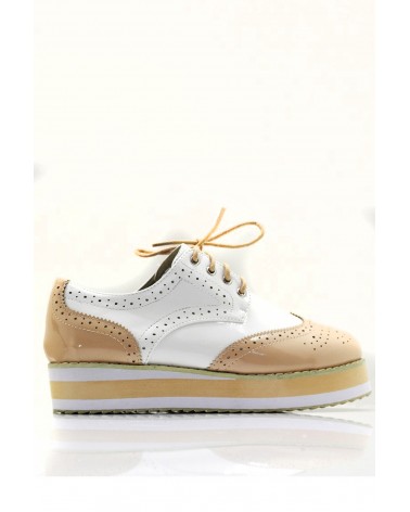 Creepers Beige/White Oxford Style