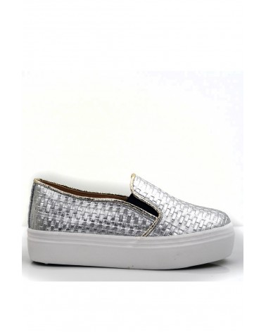 Creppers Plataforma Platinum Silver Woman