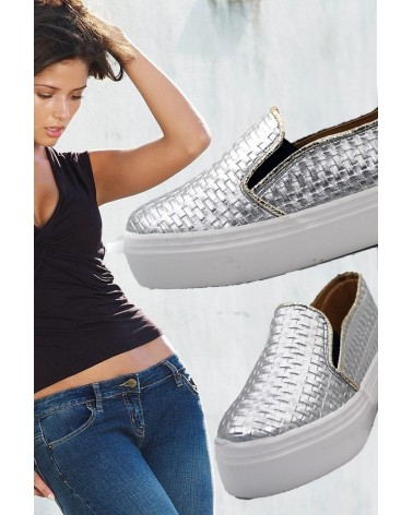 Creppers Plataforma Platinum Silver Woman