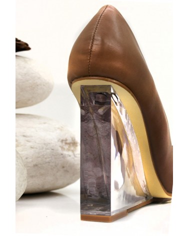 Sapatos Cunha Alta Transparent Mirror Style