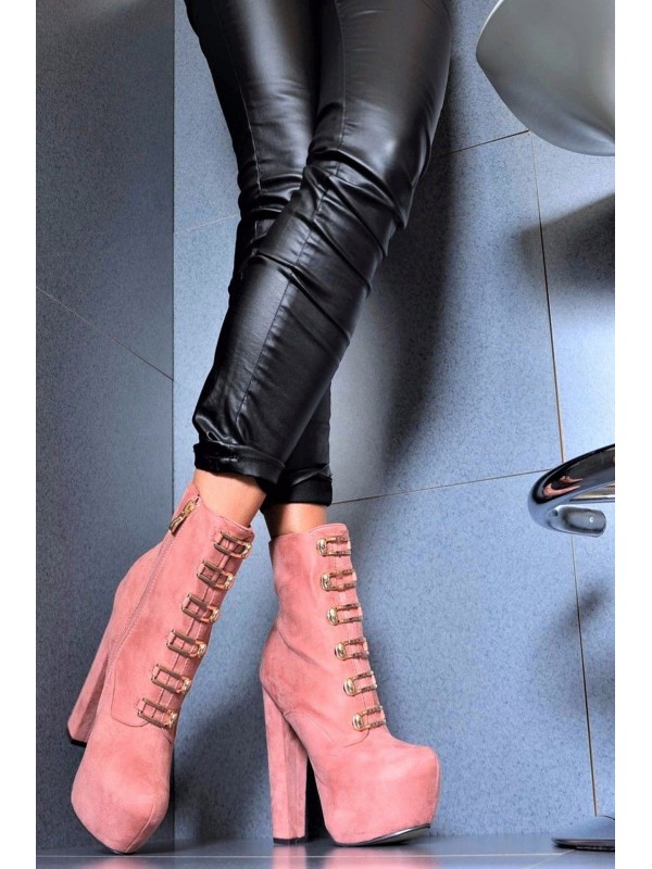 Botins Pink Strongn Style NY Woman