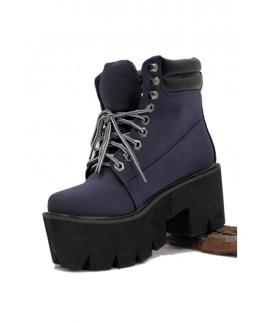 Botas Plataforma Jeffrey NIRVANA CHUNKY Blue