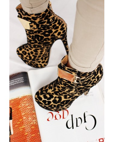 Botins Salto LEOPARD Style