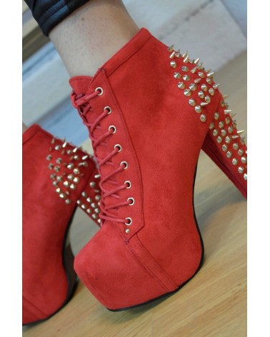 Botas Plataforma Lita Red Jeffrey Spikes Style