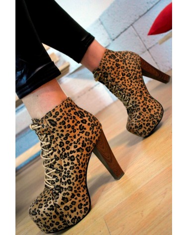 Botas Plataforma Lita Leopard Jeffrey Style