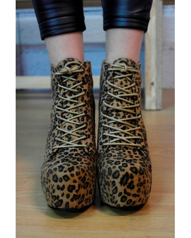 Botas Plataforma Lita Leopard Jeffrey Style