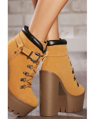 Botas Plataforma CHUNKY Nirvana Timber Camel Style