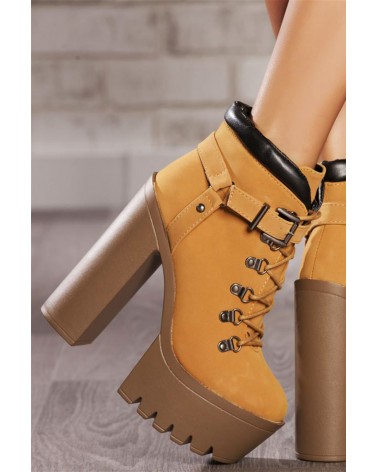 Botas Plataforma CHUNKY Nirvana Timber Camel Style