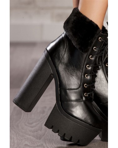 Botas Plataforma CHUNKY Nirvana HOT BOSS Black Winter Style