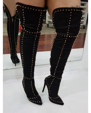 Botas Cano Alto Black Iowa