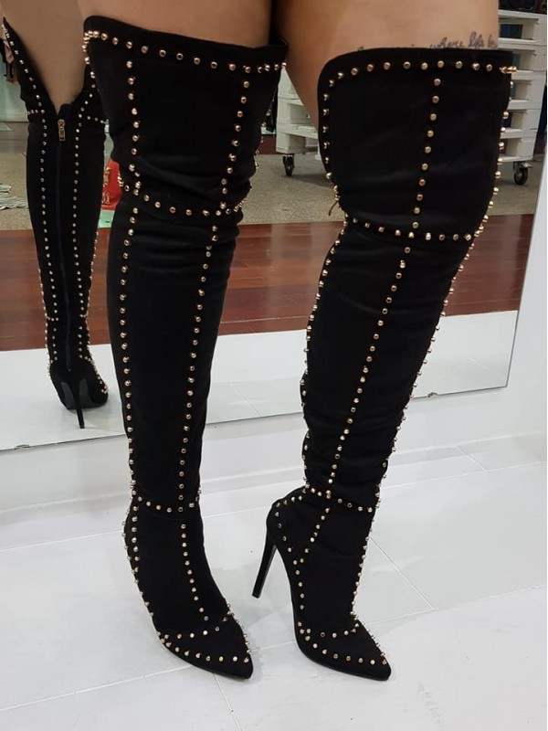 Botas Cano Alto Black Iowa