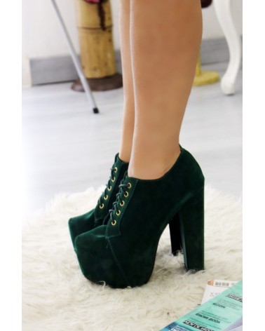 Botins Plataforma Alta Lita Green Jeffrey Style