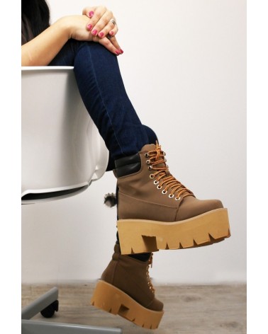 Botas Plataforma Jeffrey NIRVANA CHUNKY Kaki