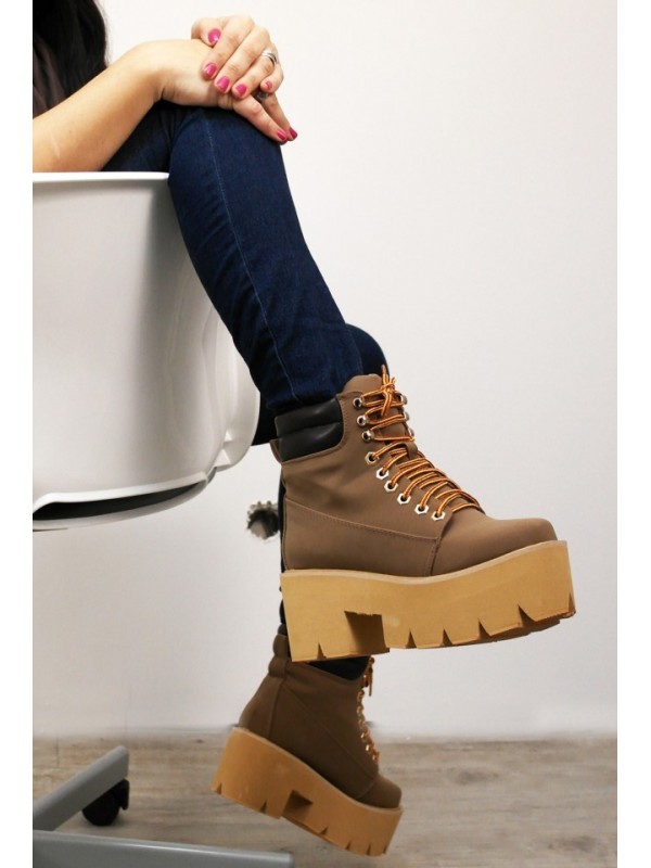 Botas Plataforma Jeffrey NIRVANA CHUNKY Kaki