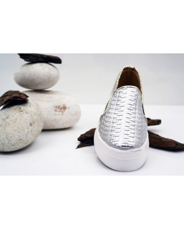 Creppers Plataforma Platinum Silver Woman