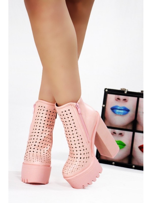 Botas Plataforma Primavera Chunky PINK