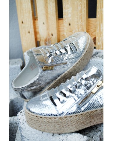 Laser Cut Silver Creepers