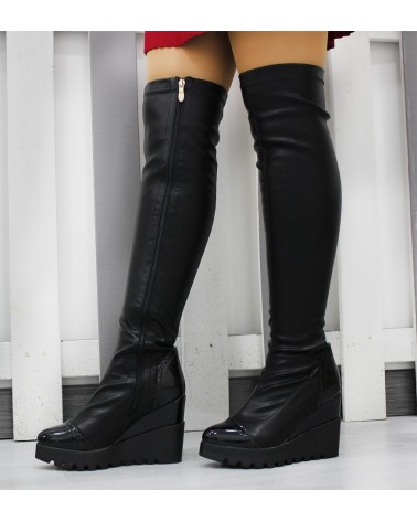 Botas Cano Alto Street Style