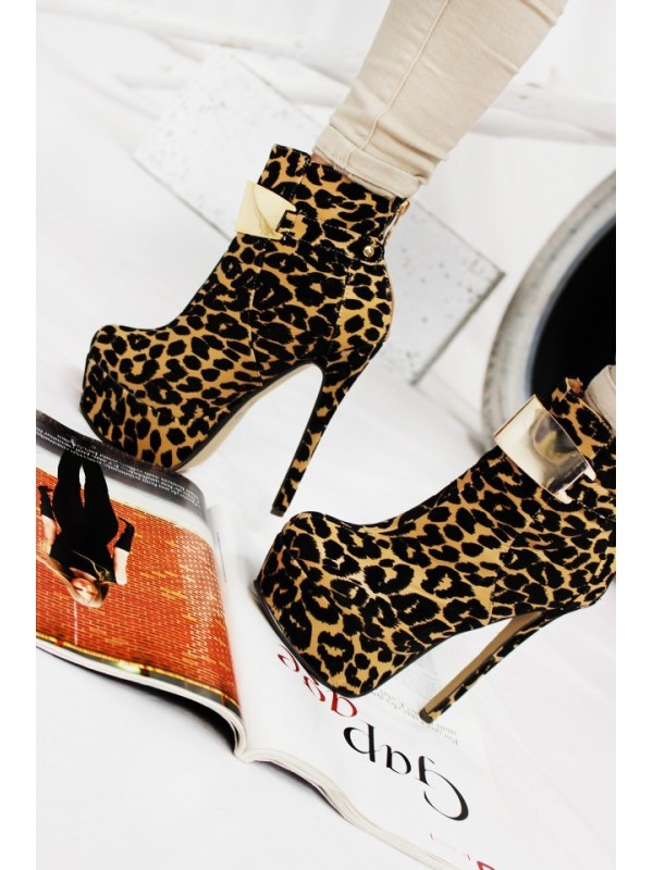 Botins Salto LEOPARD Style