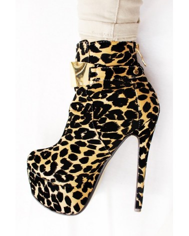 Botins Salto LEOPARD Style