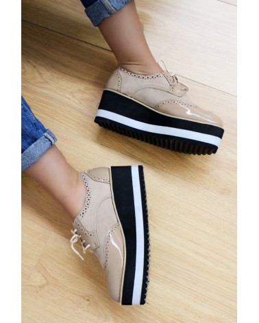 Creepers de Plataforma Bege Dallas Style