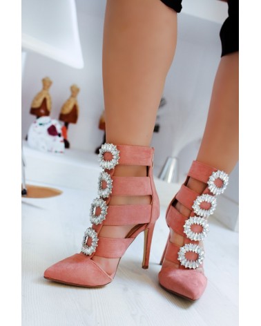 Sapatos Bicudos Pink Diamonds French Style