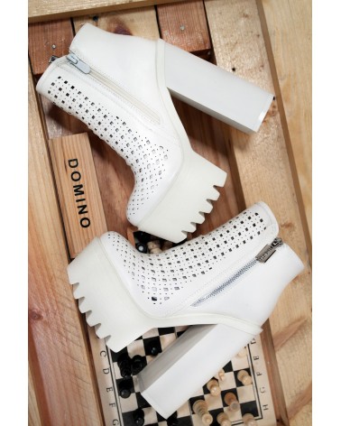 Botas Plataforma Primavera Chunky WHITE