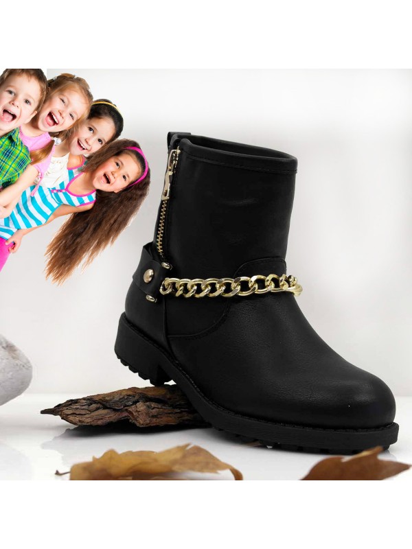 Botas Givench Black Chain Children Way Style